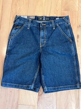 Size 30- Ariat Rebar DuraStretch Denim Utility Short- new